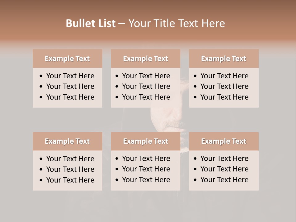Dark And Moody Portrait Of A Menacing Male PowerPoint Template