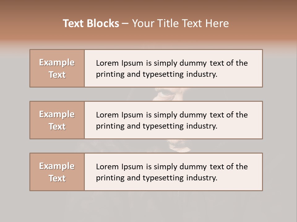 Dark And Moody Portrait Of A Menacing Male PowerPoint Template