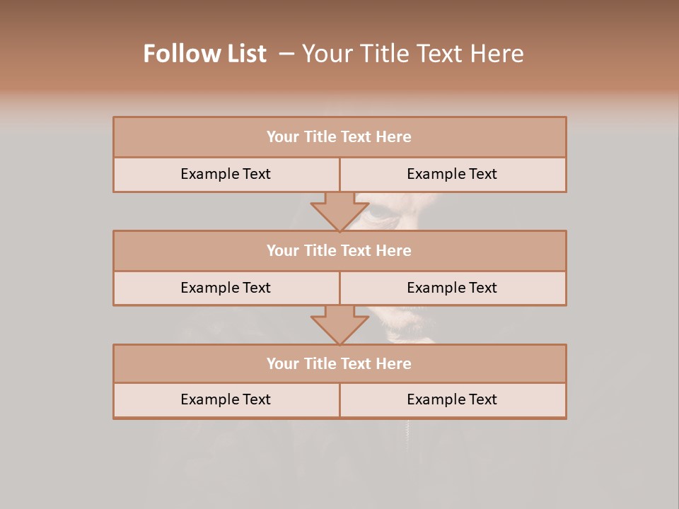Dark And Moody Portrait Of A Menacing Male PowerPoint Template