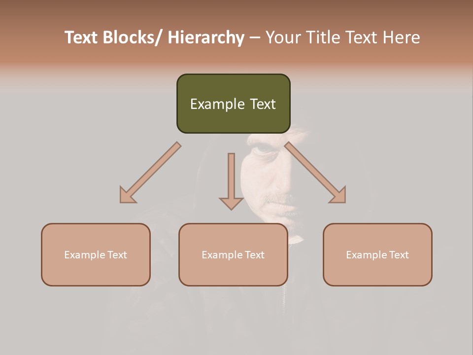 Dark And Moody Portrait Of A Menacing Male PowerPoint Template