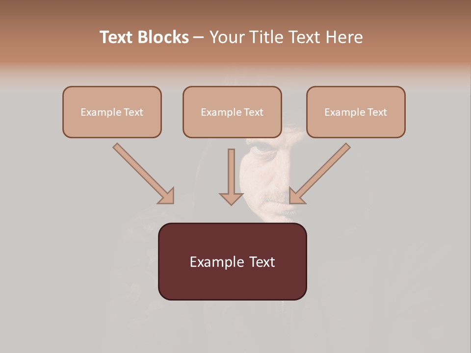 Dark And Moody Portrait Of A Menacing Male PowerPoint Template
