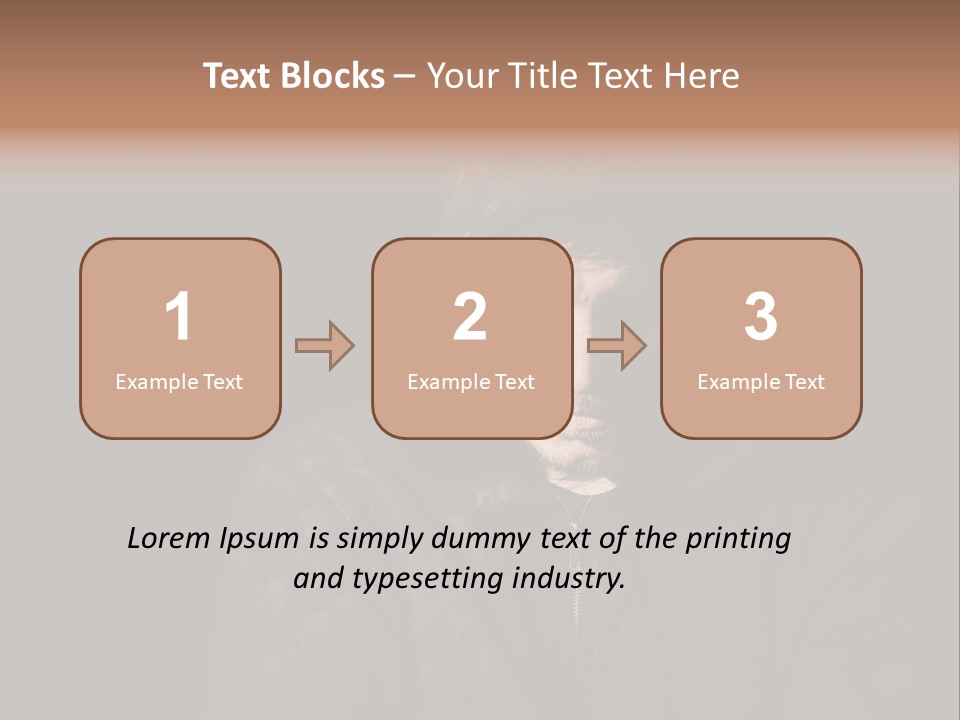 Dark And Moody Portrait Of A Menacing Male PowerPoint Template