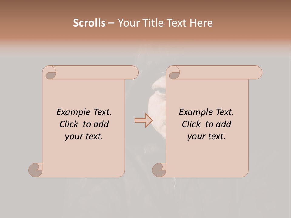 Dark And Moody Portrait Of A Menacing Male PowerPoint Template