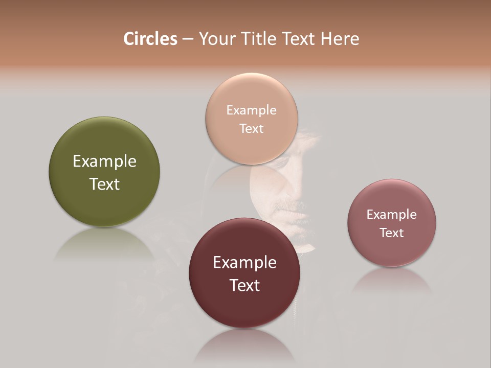 Dark And Moody Portrait Of A Menacing Male PowerPoint Template