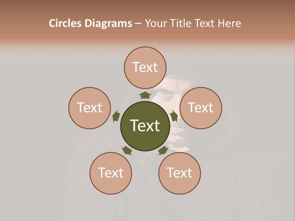 Dark And Moody Portrait Of A Menacing Male PowerPoint Template