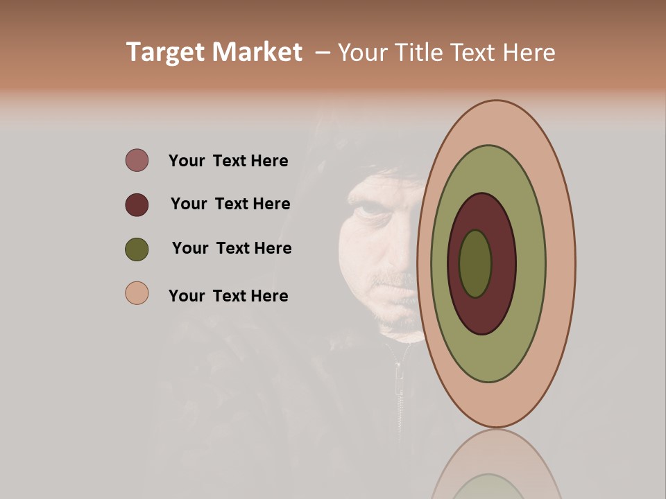 Dark And Moody Portrait Of A Menacing Male PowerPoint Template