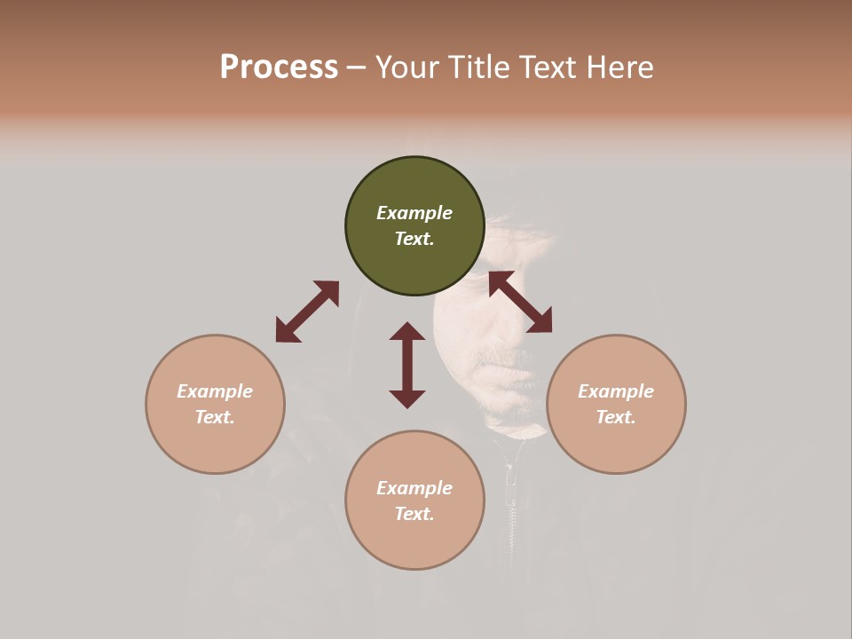 Dark And Moody Portrait Of A Menacing Male PowerPoint Template