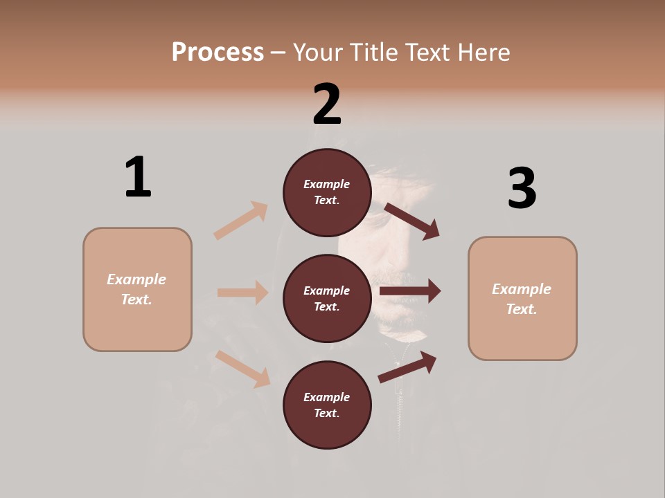 Dark And Moody Portrait Of A Menacing Male PowerPoint Template