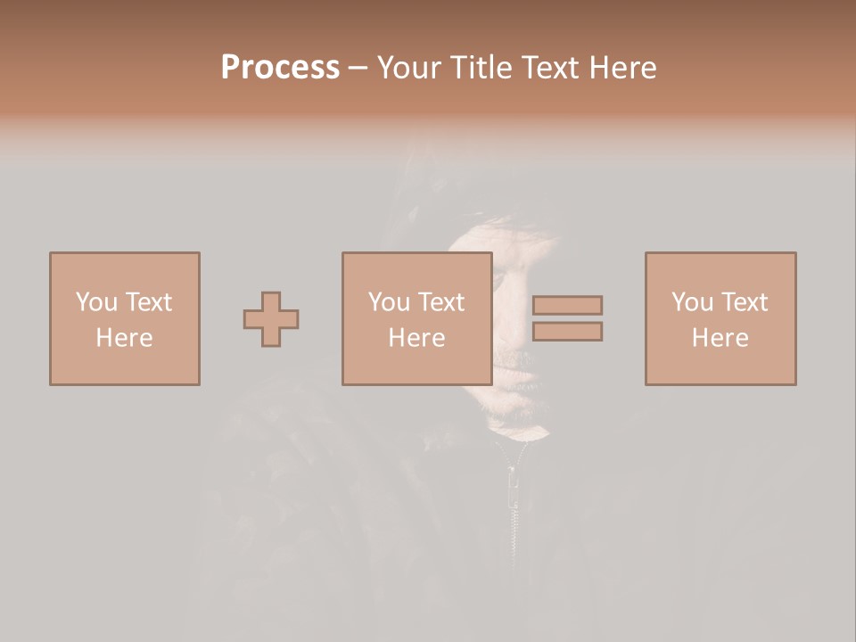 Dark And Moody Portrait Of A Menacing Male PowerPoint Template