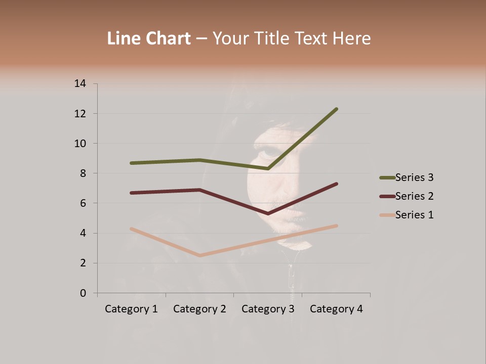 Dark And Moody Portrait Of A Menacing Male PowerPoint Template