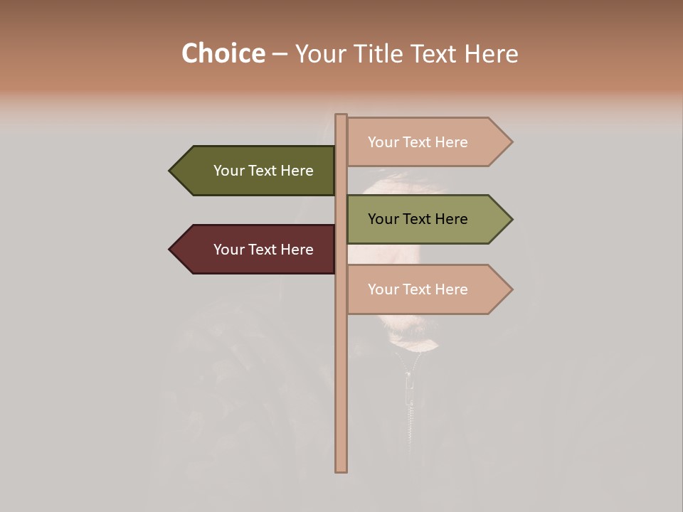Dark And Moody Portrait Of A Menacing Male PowerPoint Template