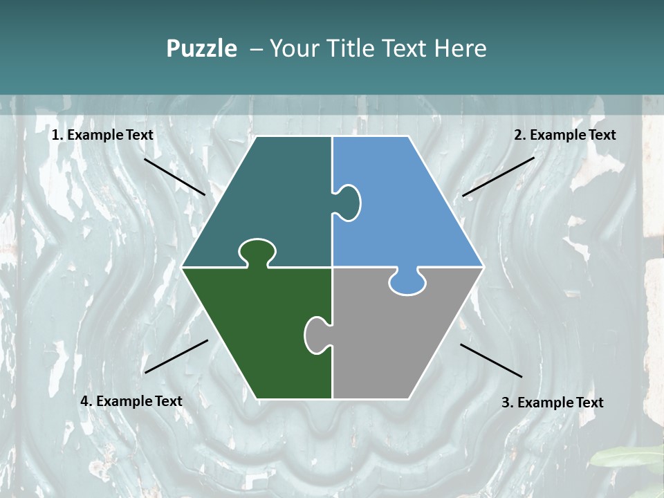 Antiqued Door And Knocker PowerPoint Template