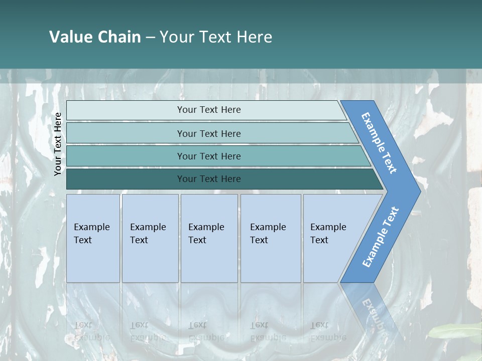 Antiqued Door And Knocker PowerPoint Template