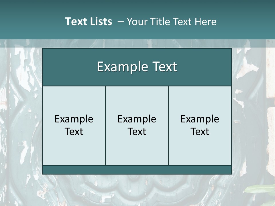 Antiqued Door And Knocker PowerPoint Template