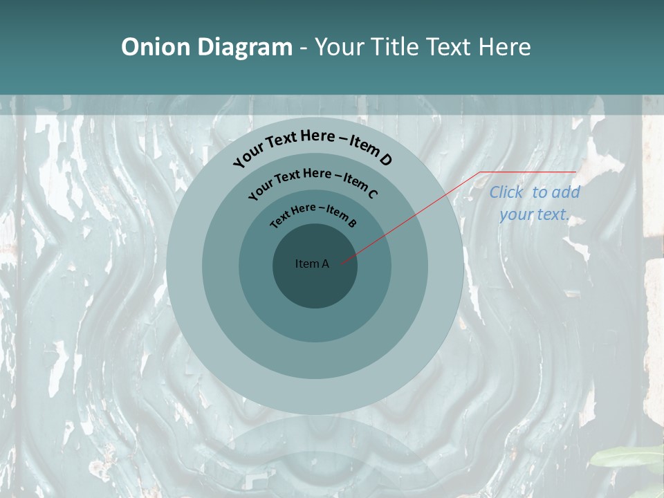 Antiqued Door And Knocker PowerPoint Template