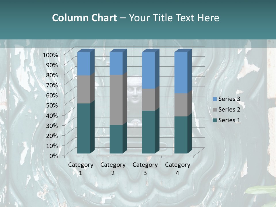 Antiqued Door And Knocker PowerPoint Template