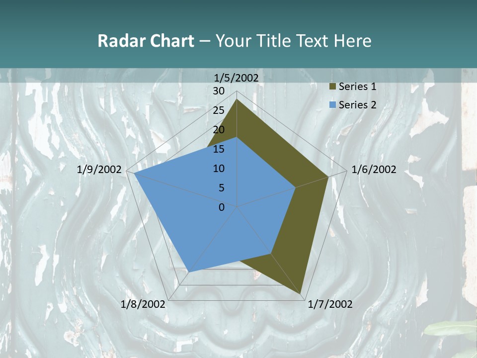 Antiqued Door And Knocker PowerPoint Template