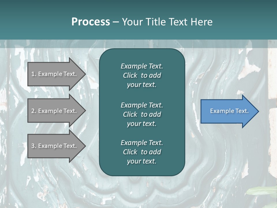 Antiqued Door And Knocker PowerPoint Template