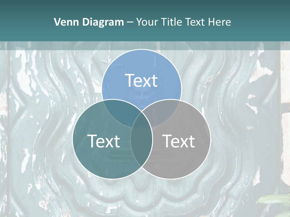 Antiqued Door And Knocker PowerPoint Template