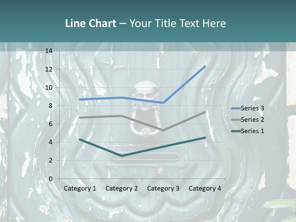 Antiqued Door And Knocker PowerPoint Template