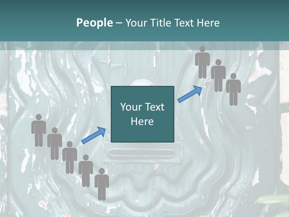 Antiqued Door And Knocker PowerPoint Template