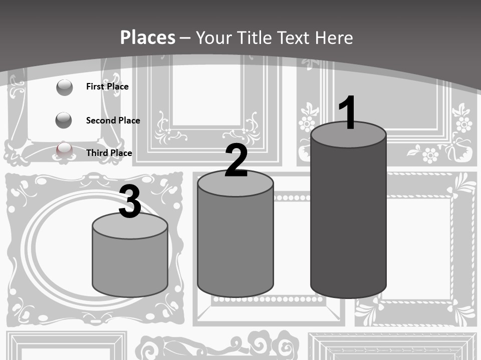 Picture Frame Vector Stock Vector Illustration: PowerPoint Template