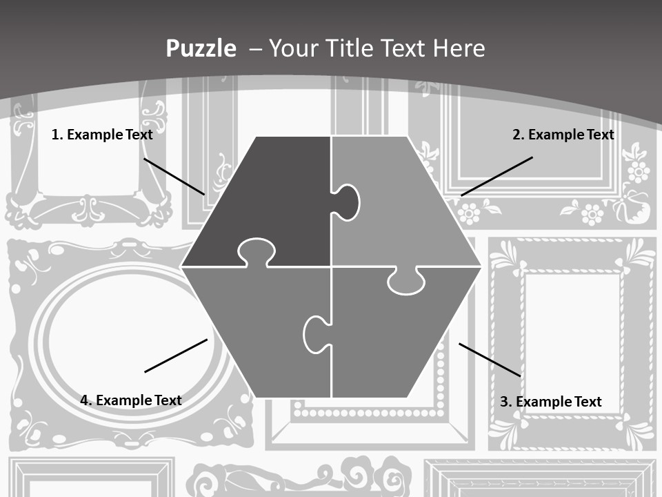 Picture Frame Vector Stock Vector Illustration: PowerPoint Template