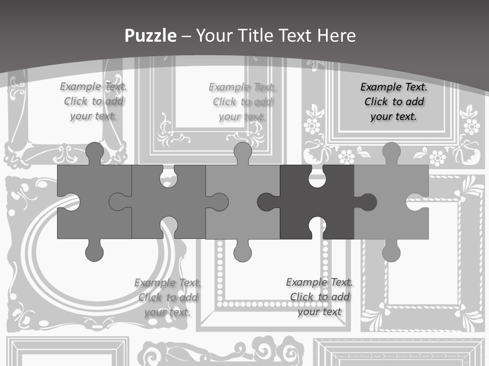 Picture Frame Vector Stock Vector Illustration: PowerPoint Template