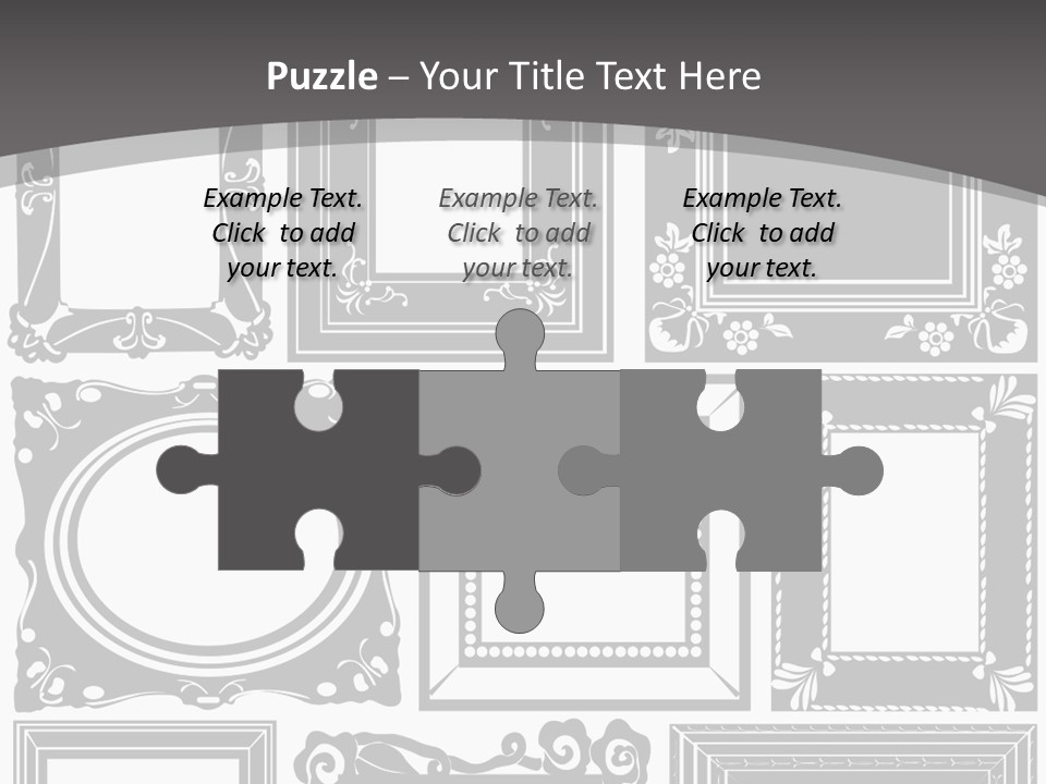 Picture Frame Vector Stock Vector Illustration: PowerPoint Template