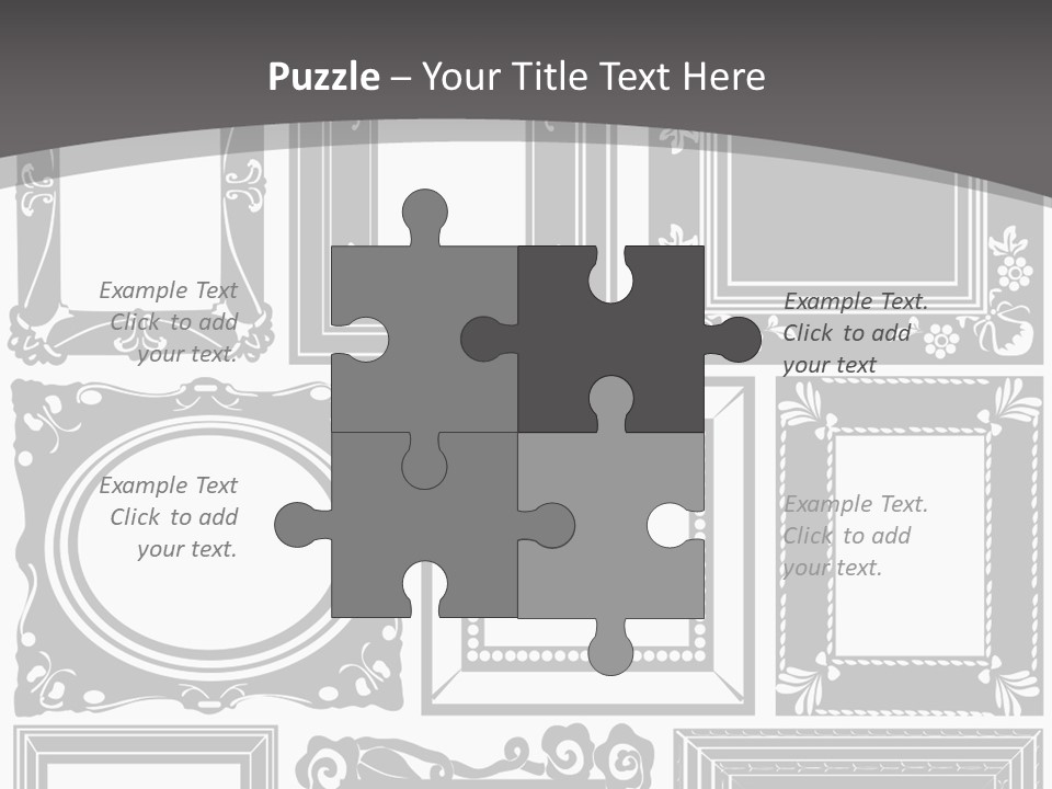 Picture Frame Vector Stock Vector Illustration: PowerPoint Template