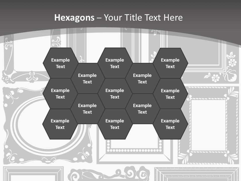 Picture Frame Vector Stock Vector Illustration: PowerPoint Template