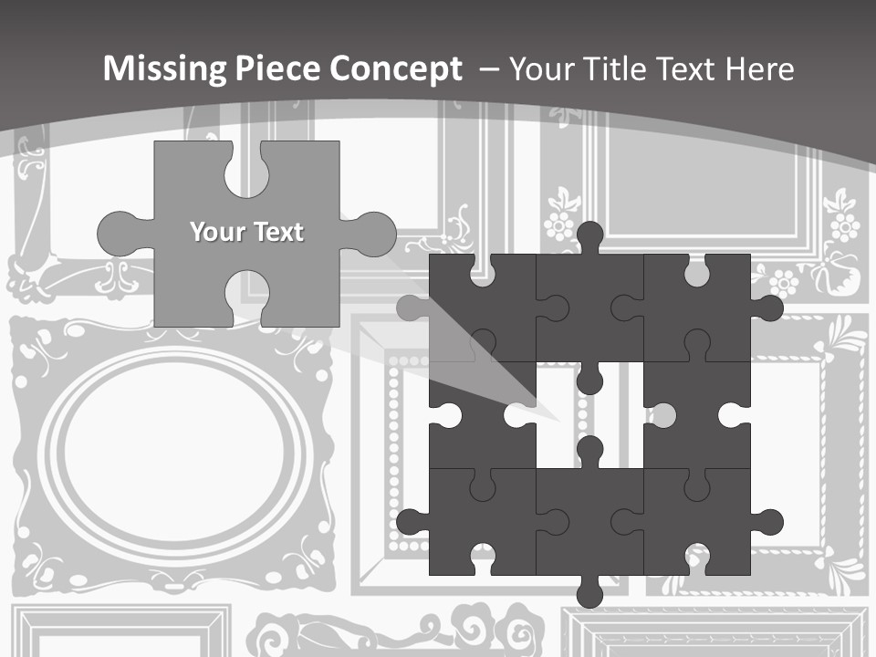 Picture Frame Vector Stock Vector Illustration: PowerPoint Template