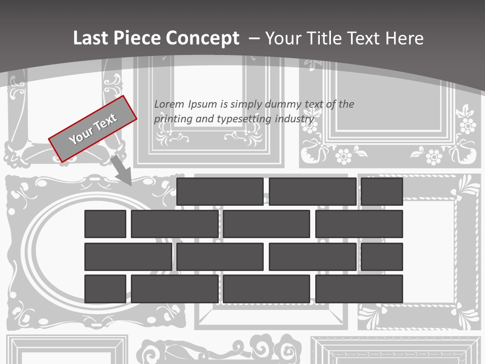 Picture Frame Vector Stock Vector Illustration: PowerPoint Template