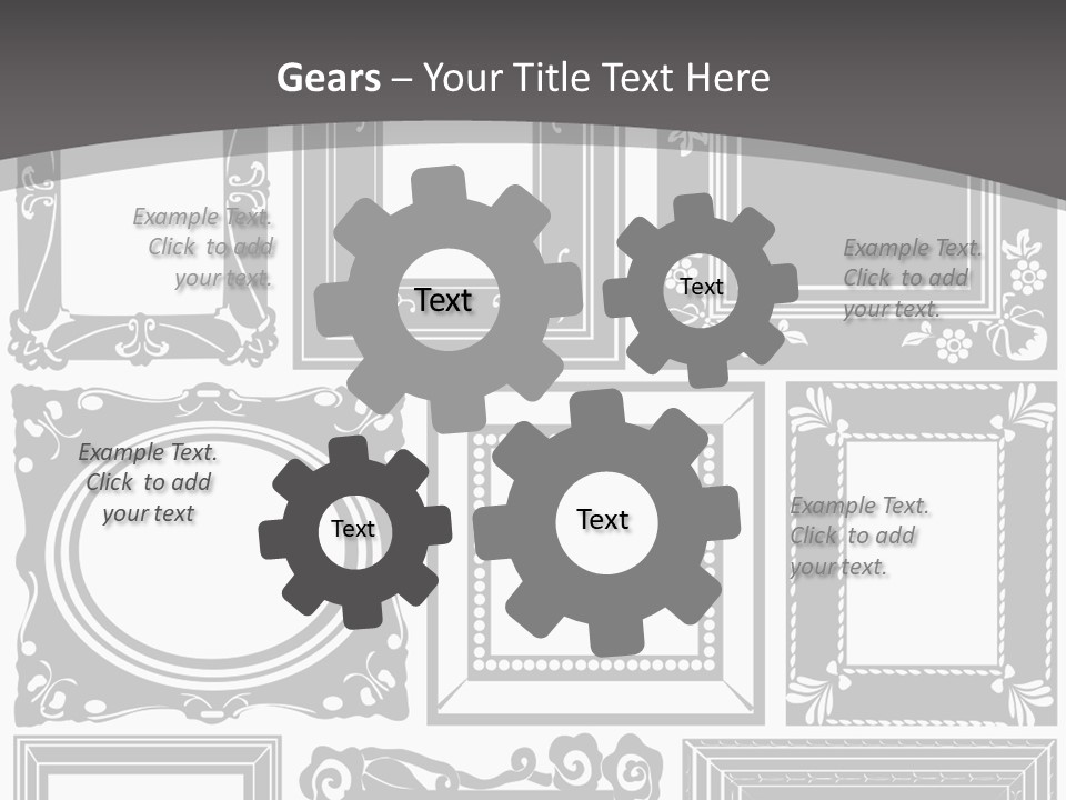 Picture Frame Vector Stock Vector Illustration: PowerPoint Template