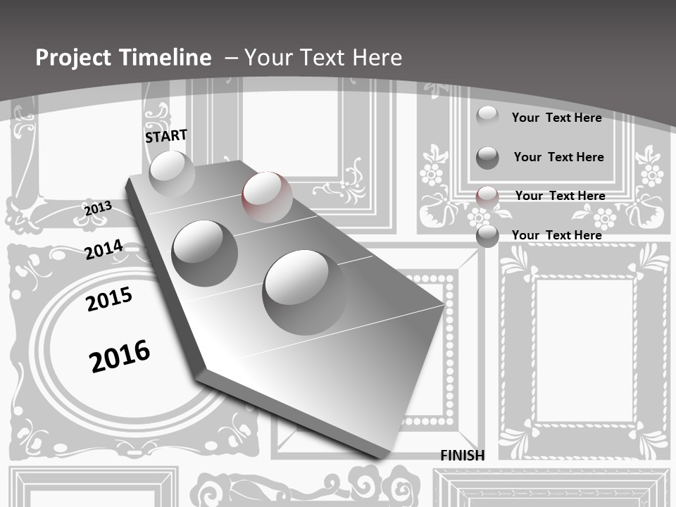 Picture Frame Vector Stock Vector Illustration: PowerPoint Template
