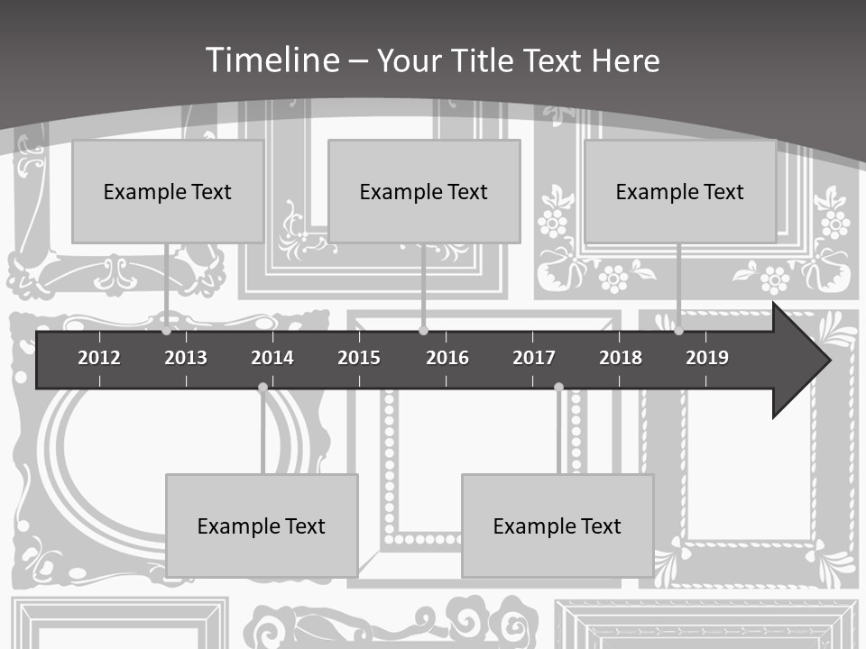 Picture Frame Vector Stock Vector Illustration: PowerPoint Template