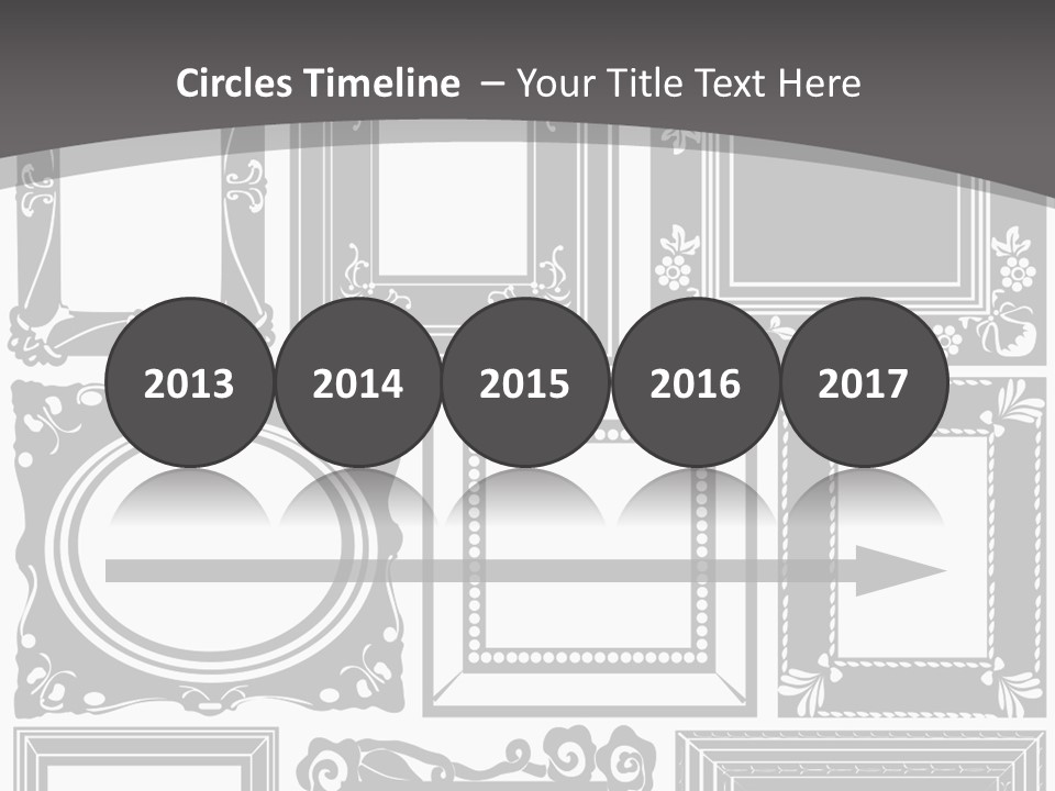 Picture Frame Vector Stock Vector Illustration: PowerPoint Template