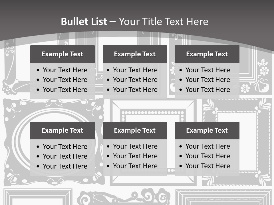 Picture Frame Vector Stock Vector Illustration: PowerPoint Template
