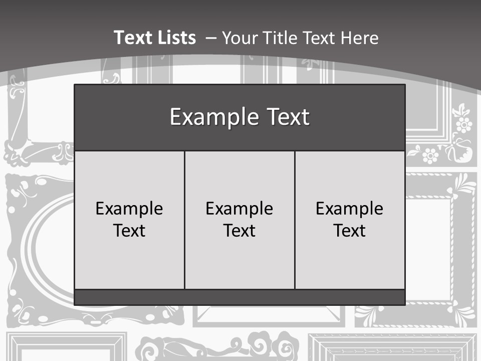 Picture Frame Vector Stock Vector Illustration: PowerPoint Template