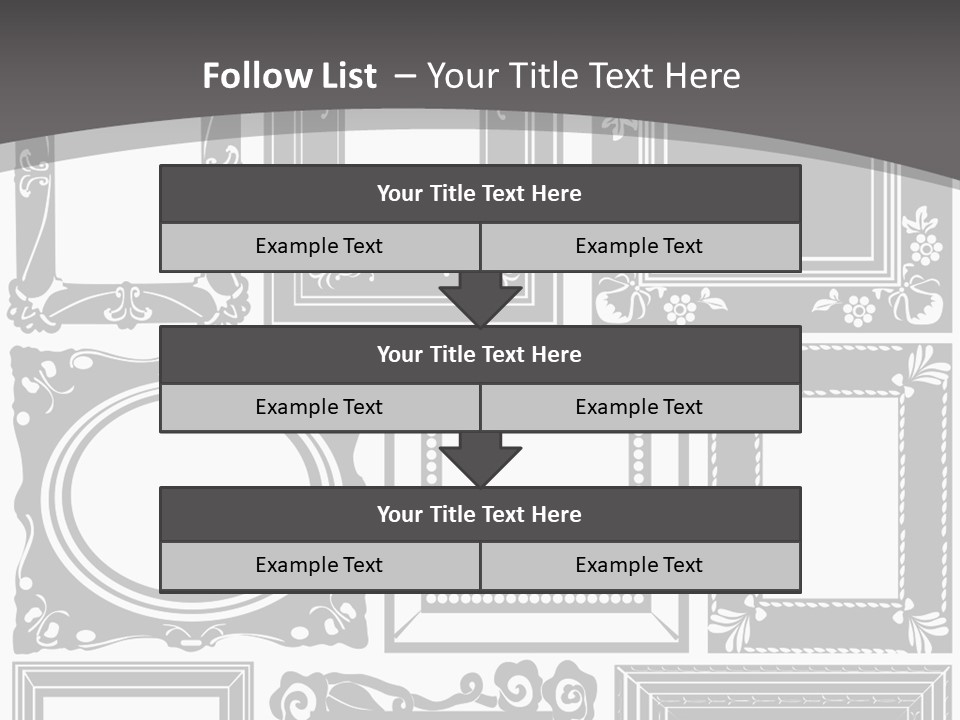 Picture Frame Vector Stock Vector Illustration: PowerPoint Template