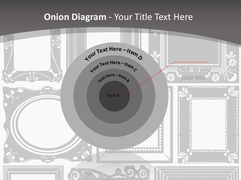 Picture Frame Vector Stock Vector Illustration: PowerPoint Template