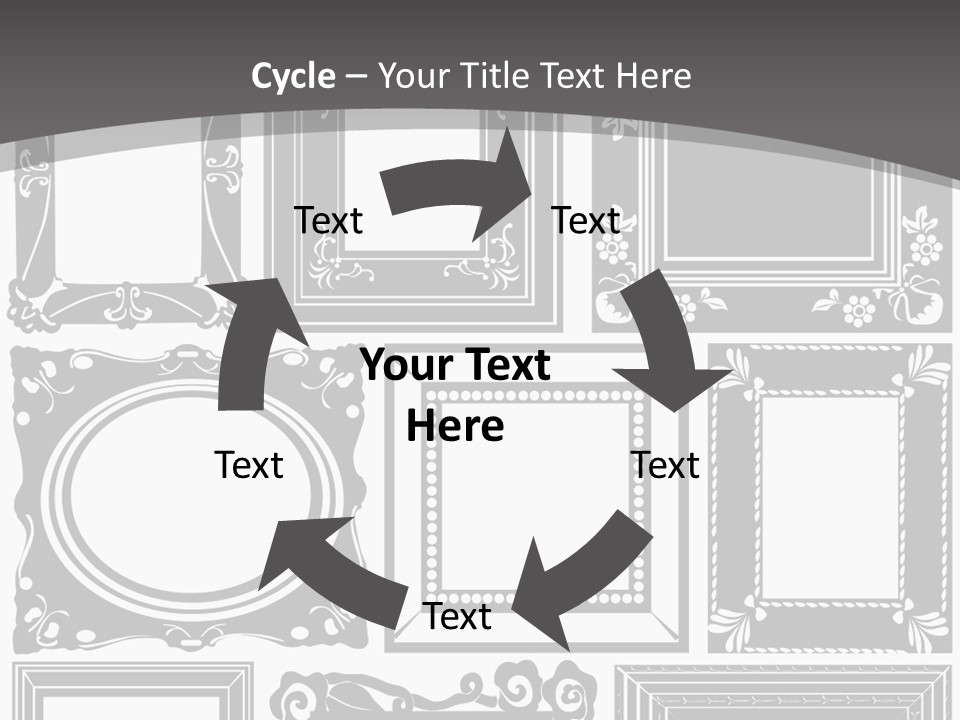 Picture Frame Vector Stock Vector Illustration: PowerPoint Template