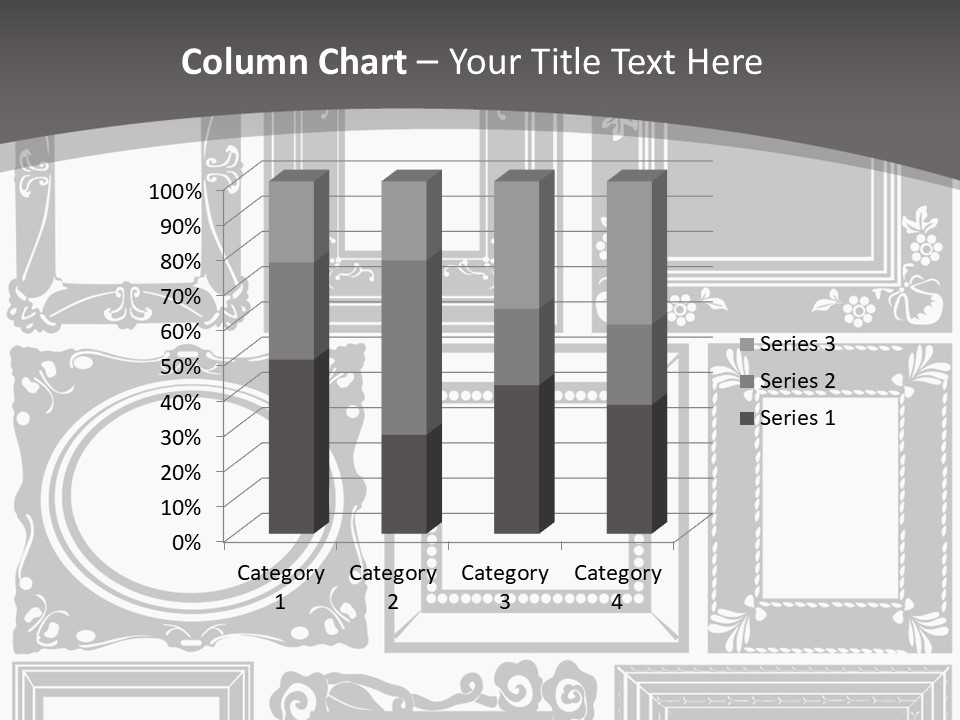 Picture Frame Vector Stock Vector Illustration: PowerPoint Template