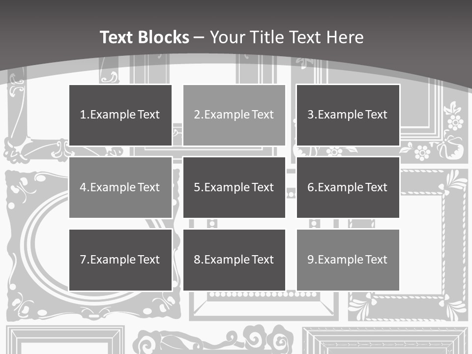 Picture Frame Vector Stock Vector Illustration: PowerPoint Template