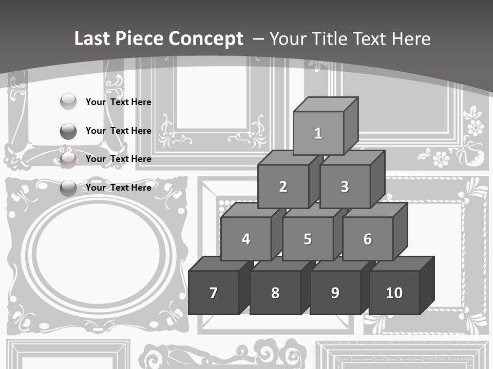 Picture Frame Vector Stock Vector Illustration: PowerPoint Template