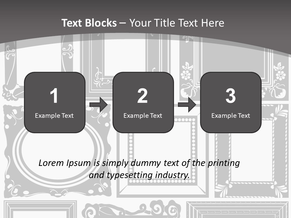 Picture Frame Vector Stock Vector Illustration: PowerPoint Template