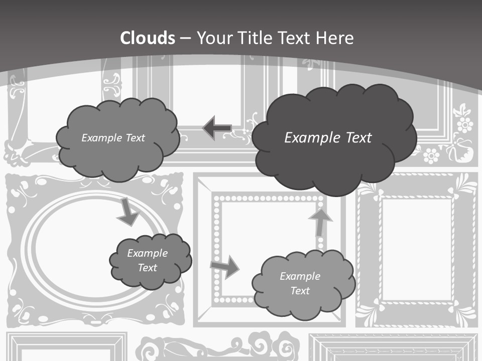 Picture Frame Vector Stock Vector Illustration: PowerPoint Template