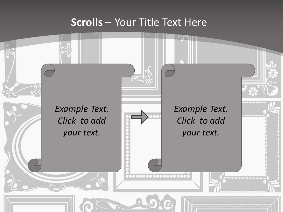 Picture Frame Vector Stock Vector Illustration: PowerPoint Template