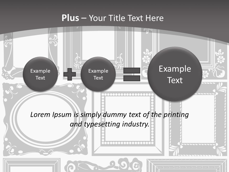 Picture Frame Vector Stock Vector Illustration: PowerPoint Template