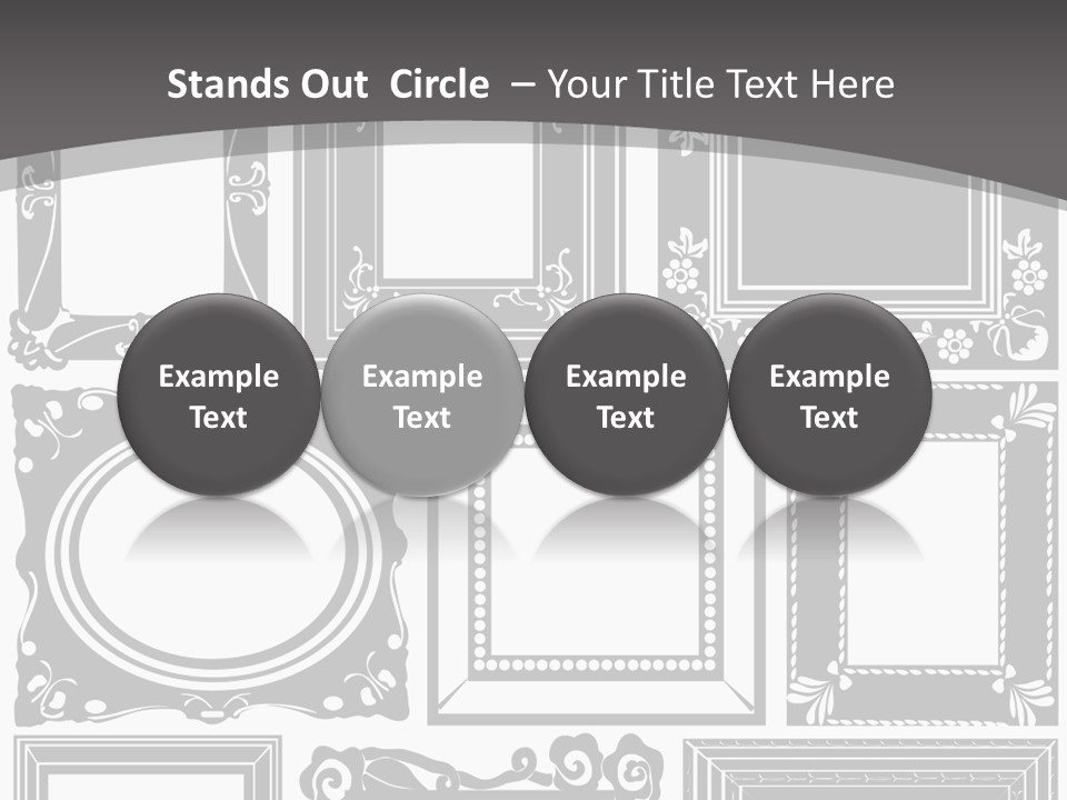 Picture Frame Vector Stock Vector Illustration: PowerPoint Template